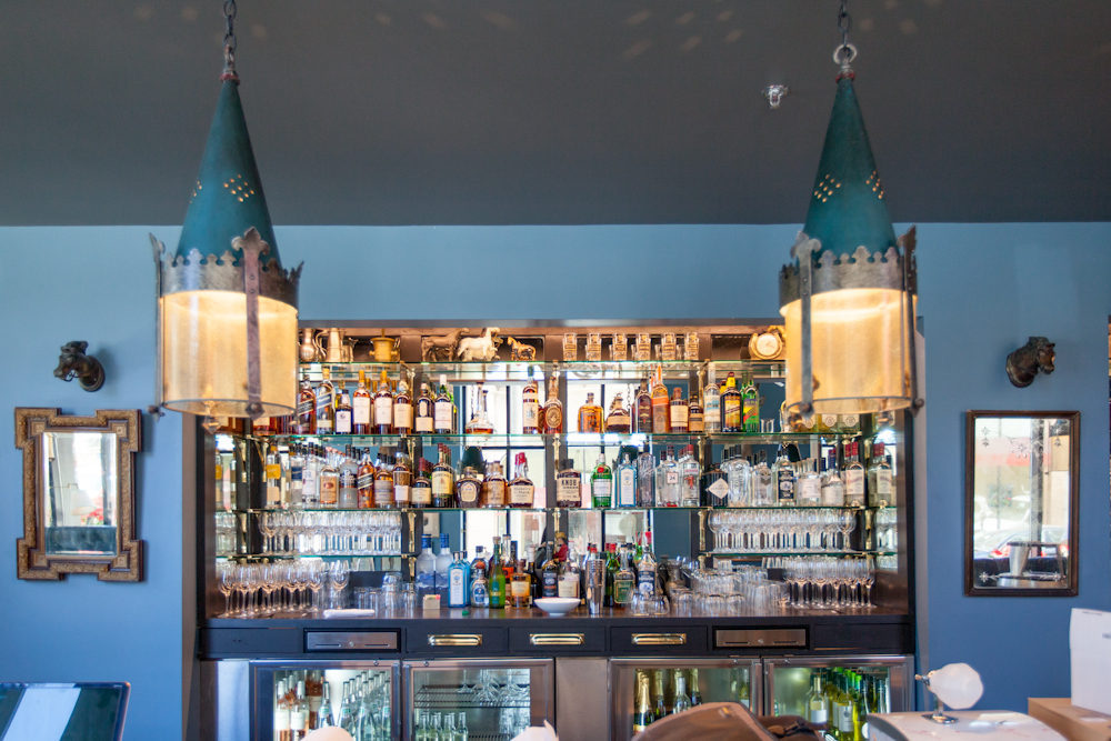 Stylish Blue Bar at The Cavalier, perfect for networking events and cocktail receptions.