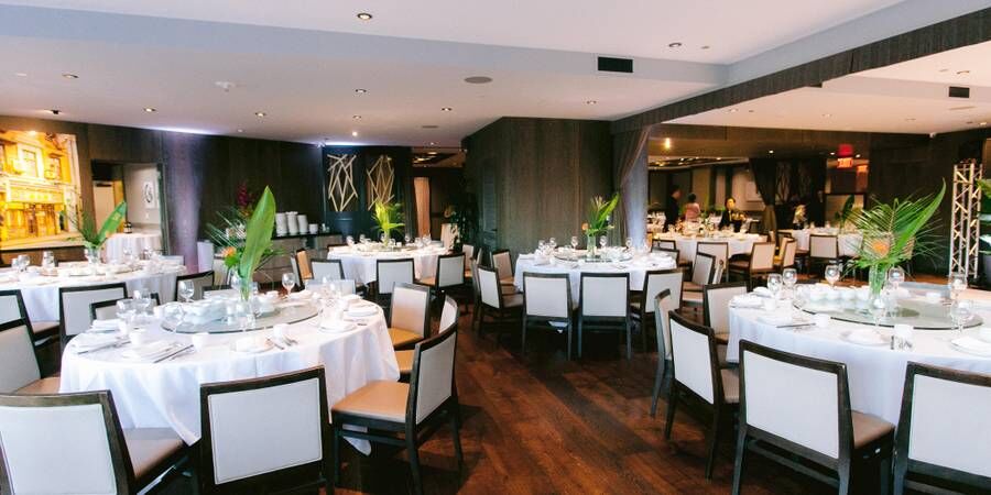 Hong Kong Room at Harborview Restaurant, elegant event space for corporate meetings.