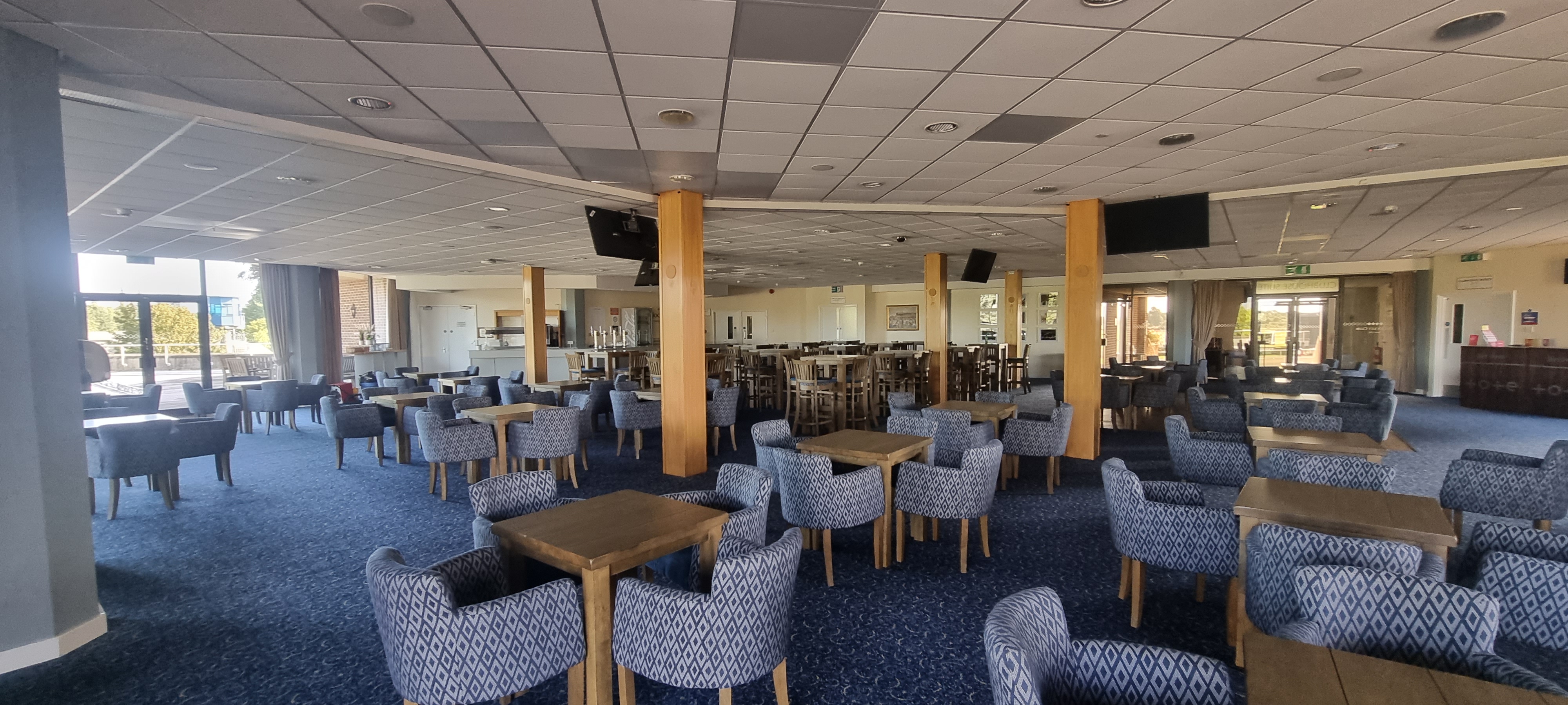 Clubhouse Main Suite at Kempton Park: modern event venue with flexible seating for conferences.