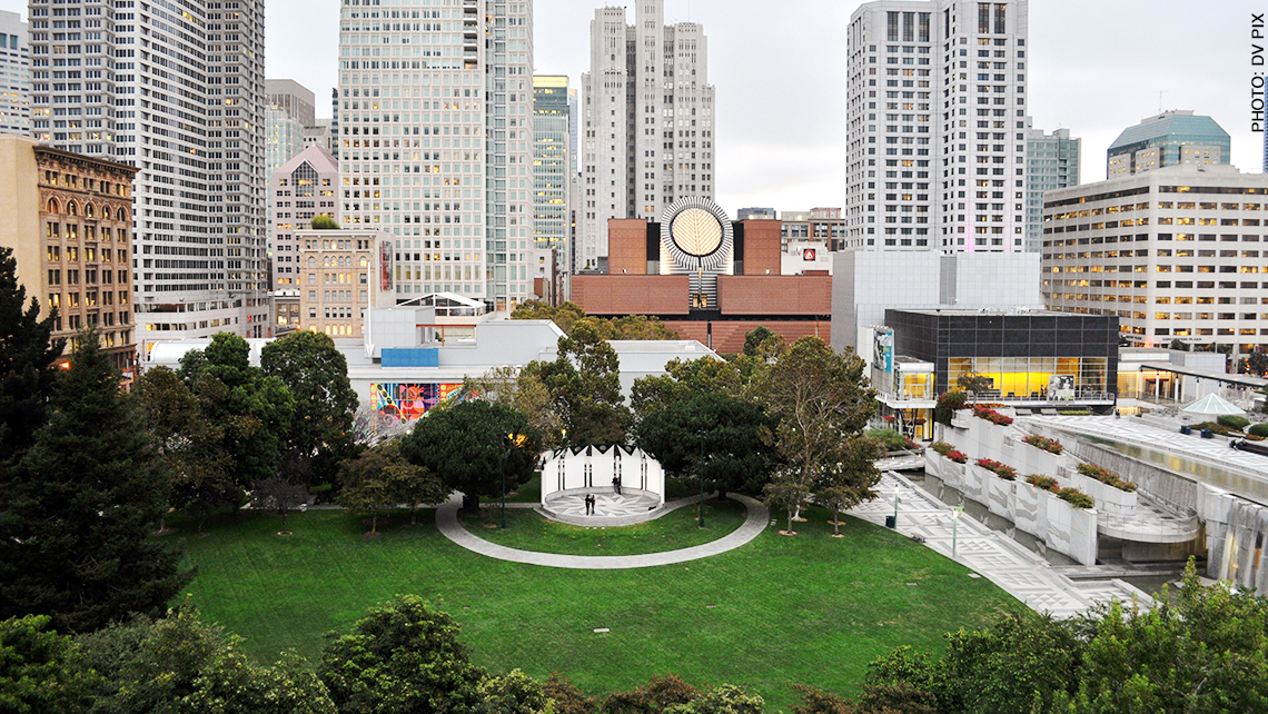 Great Lawn in Yerba Buena Gardens, ideal for outdoor events and gatherings.