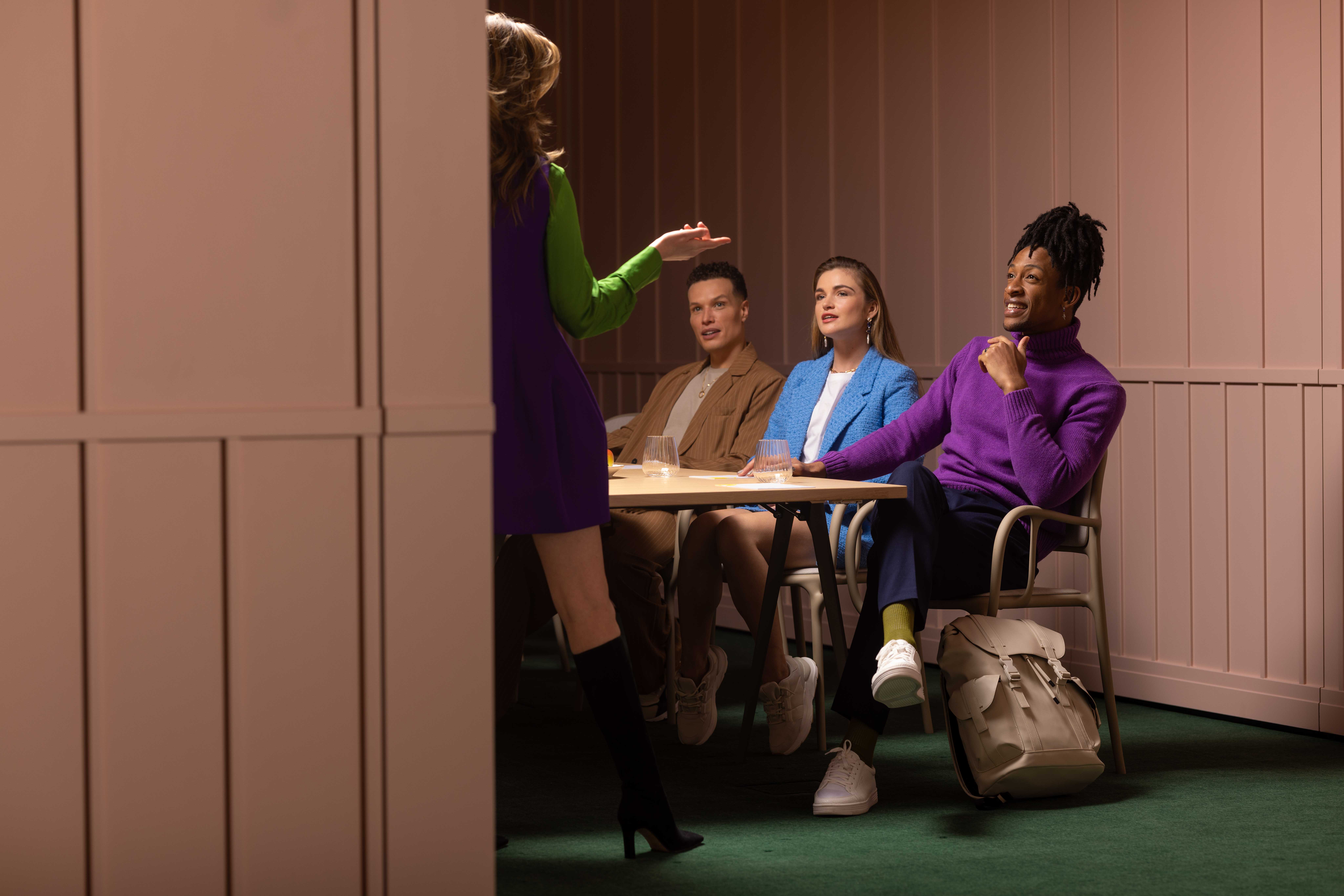 Creative Room 1 at art'otel London: modern meeting space for vibrant brainstorming sessions.