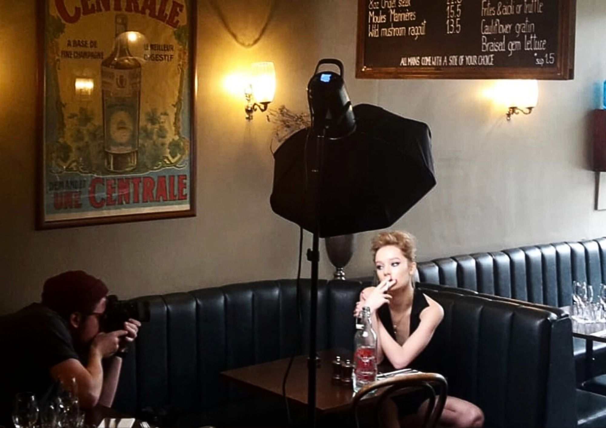 Cozy Bar & Bistro venue with soft lighting for events and gatherings.