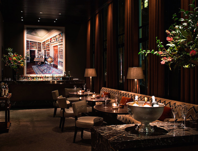 Sophisticated bar at Quince Restaurant, perfect for upscale events and gatherings.