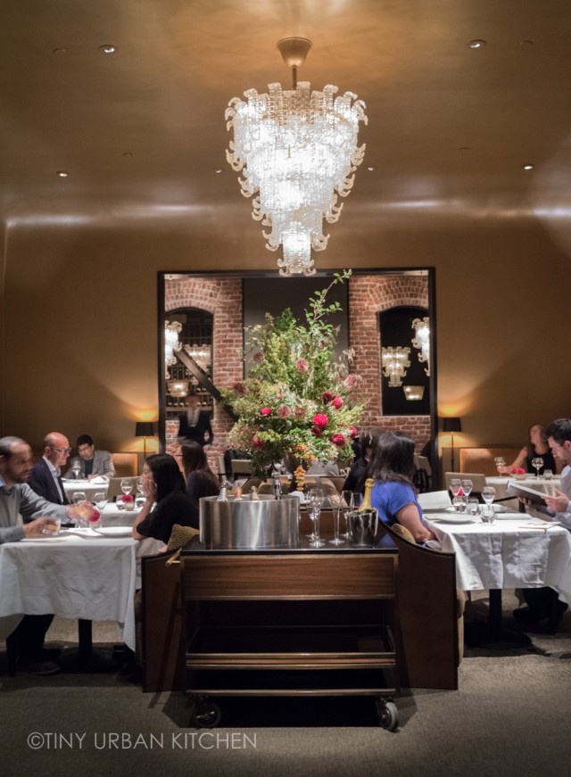 Elegant bar setup at Quince Restaurant, perfect for intimate events and private dinners.