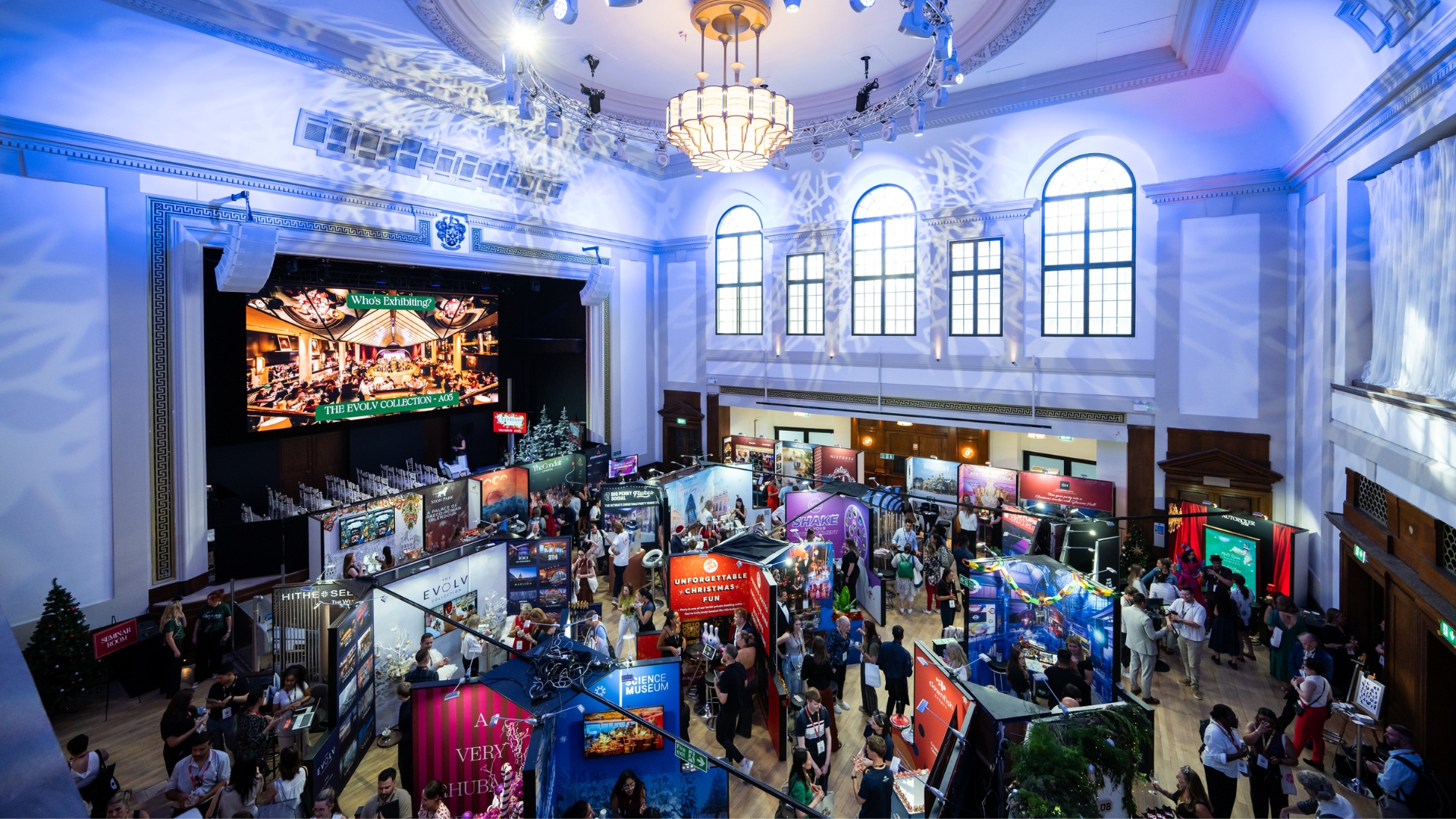 Vision Hall event: stage, exhibition, trade show