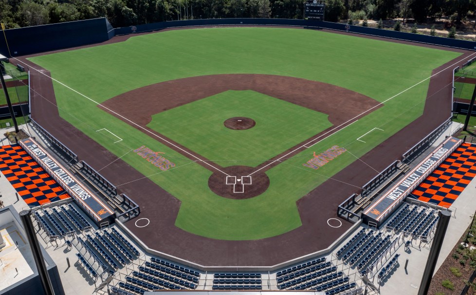 Baseball field at College of San Mateo, ideal for outdoor events and team-building activities.