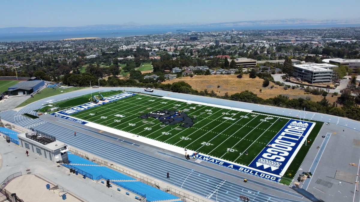 College Heights Stadium with vibrant football field, ideal for sports events and concerts.