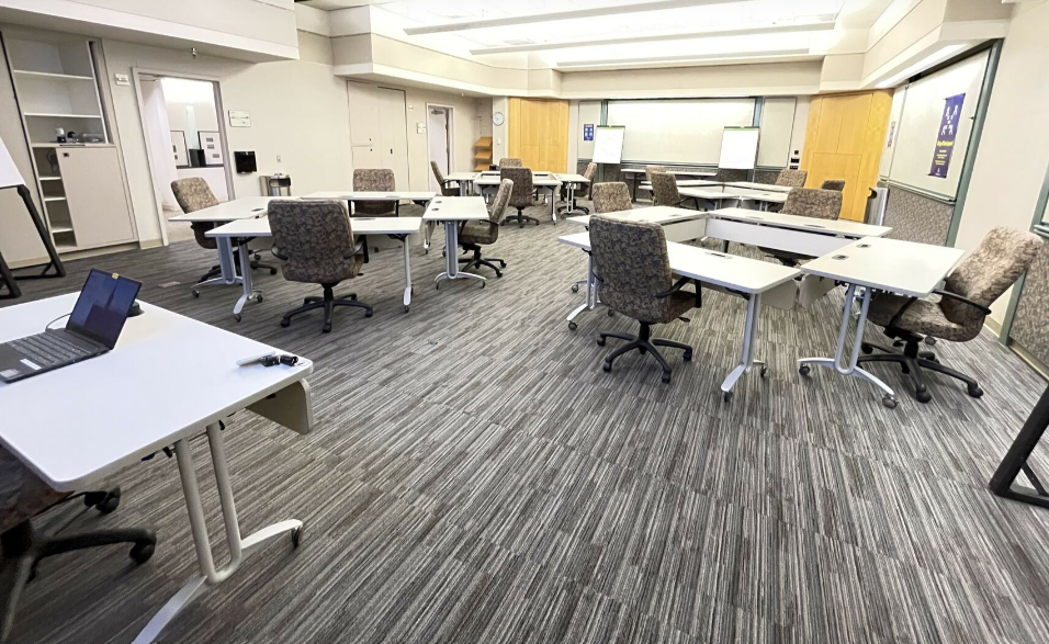 Versatile meeting space at San Francisco Writers Conference, ideal for workshops and team meetings.