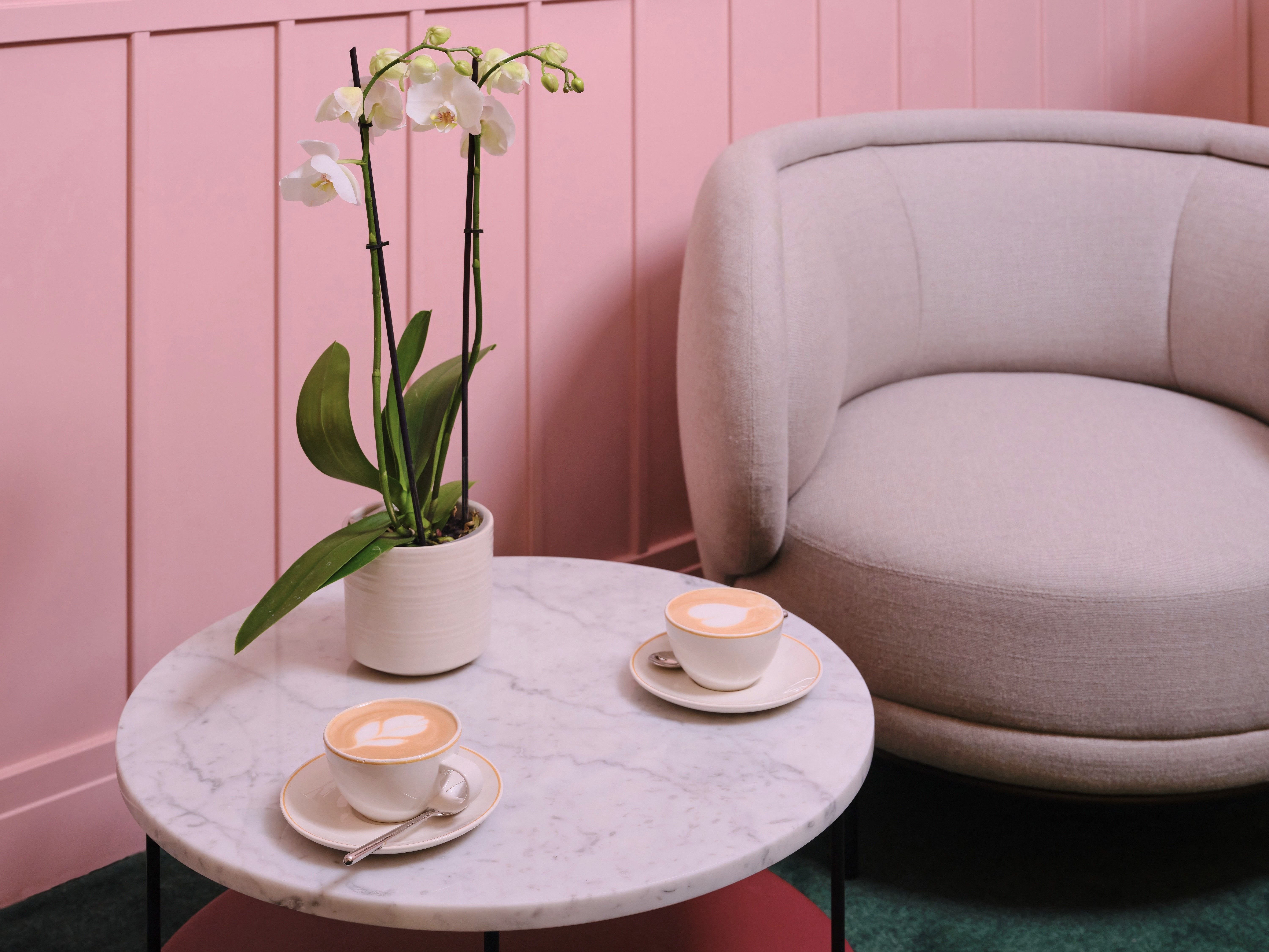 Stylish meeting space with modern chair, ideal for creative events at art'otel London.