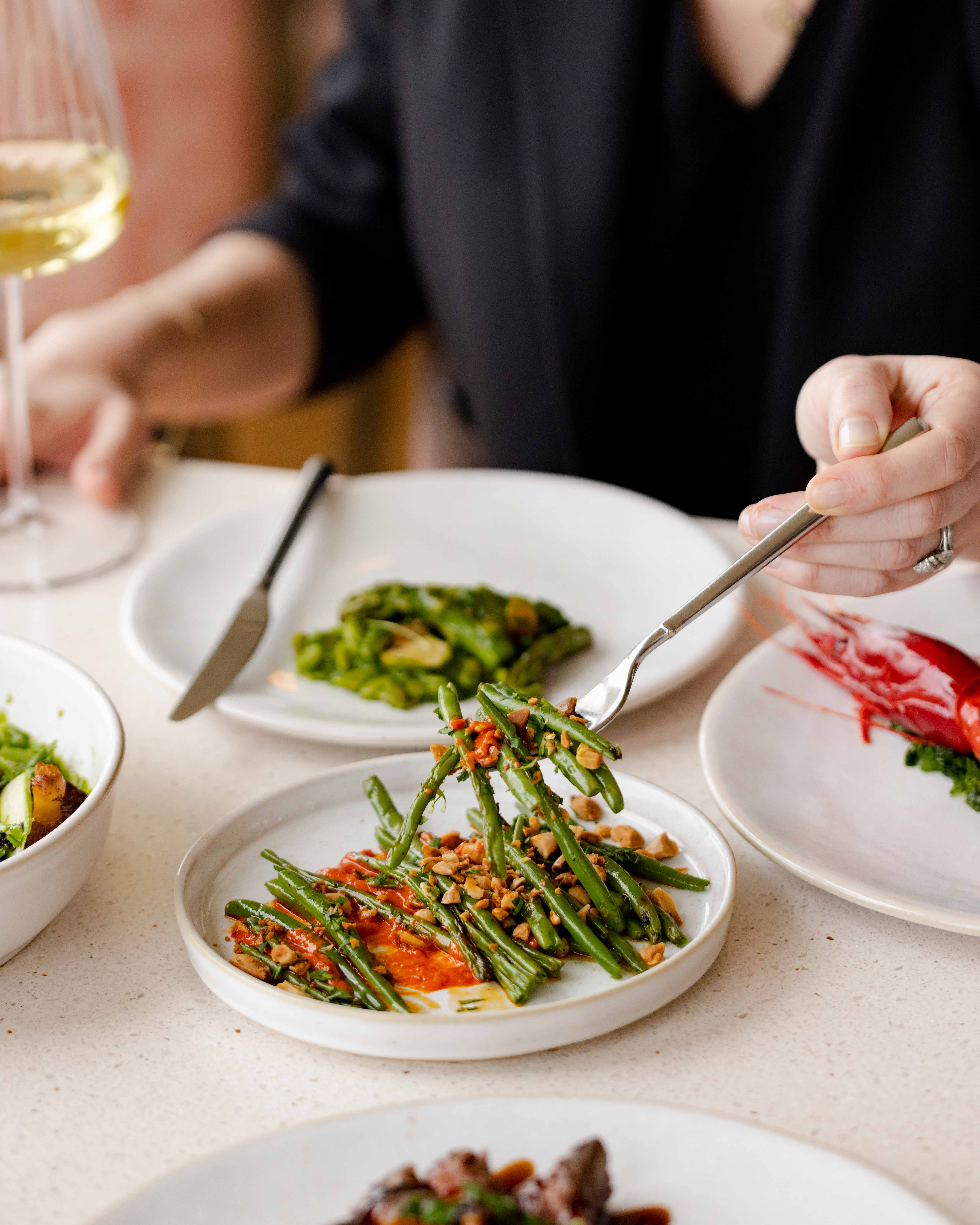 Elegant dining at JOIA Restaurant, art'otel London; perfect for corporate events.