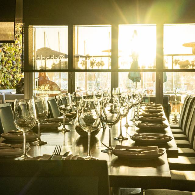 Elegant dining table at Sea Level, perfect for upscale events and corporate dinners.