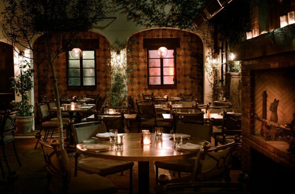 Private dining room at Victorio's Ristorante, cozy atmosphere for events and gatherings.