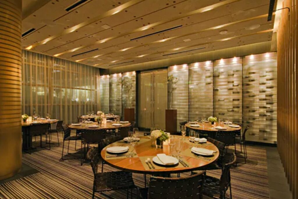 Private dining room at Victorio's Ristorante, ideal for upscale events and corporate dinners.