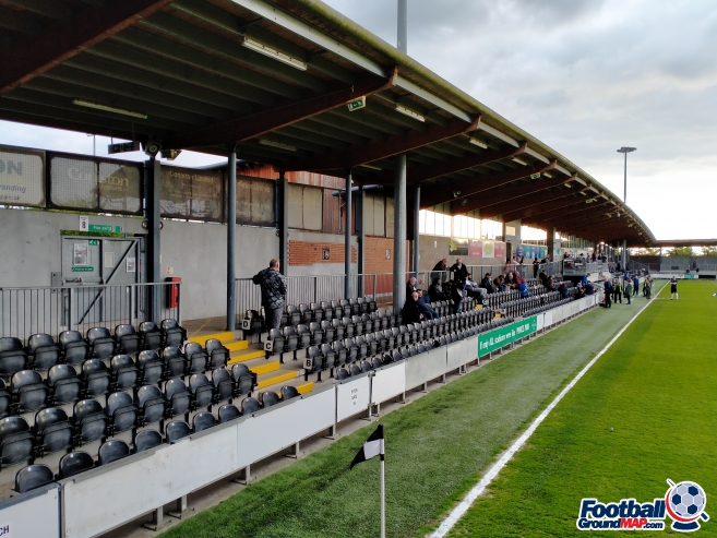 "Princes Park Stadium with empty seats, ideal for corporate events and gatherings."