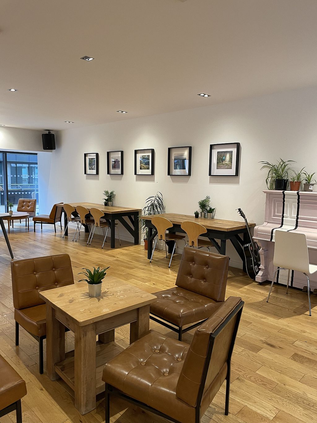 Towpath Cafe event space with inviting decor, ideal for meetings and networking.