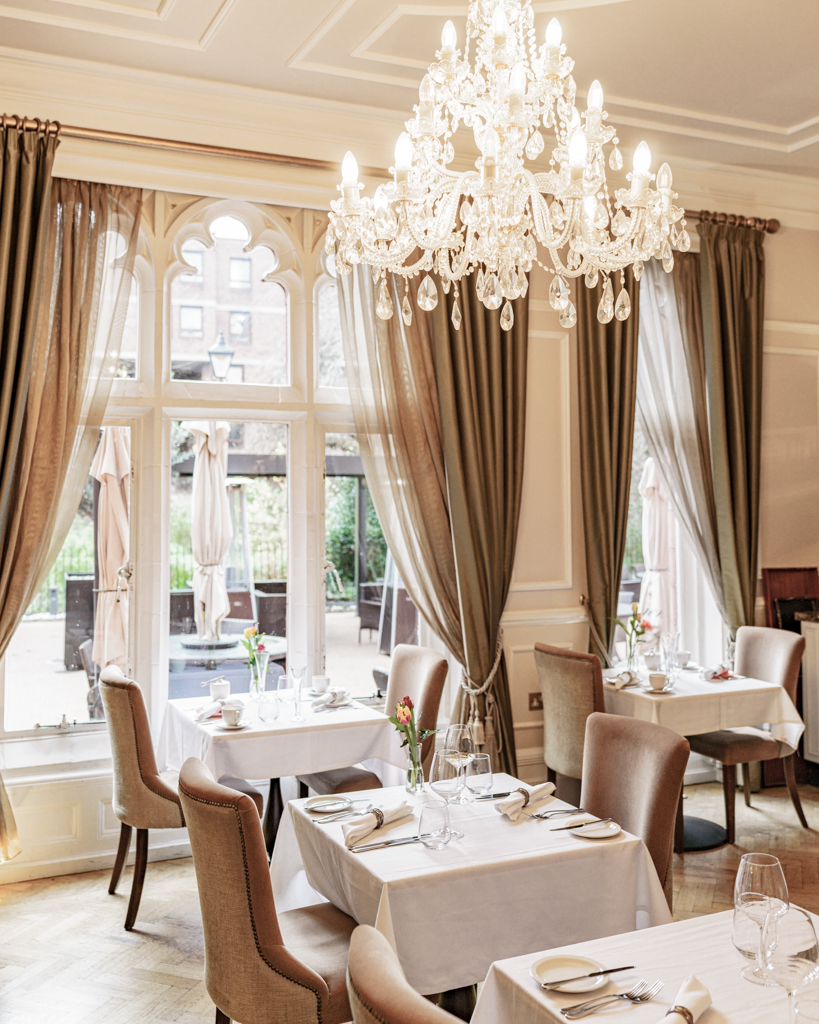 Elegant dining space in The Churchill Room, ideal for upscale events and private dinners.