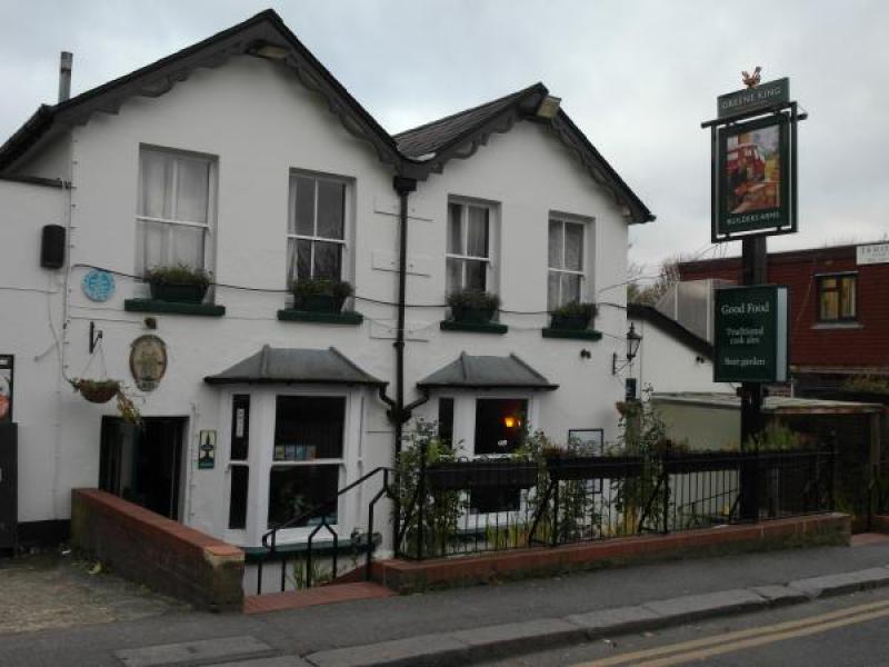 Beer garden at Builders Arms, cozy venue for intimate gatherings and events.