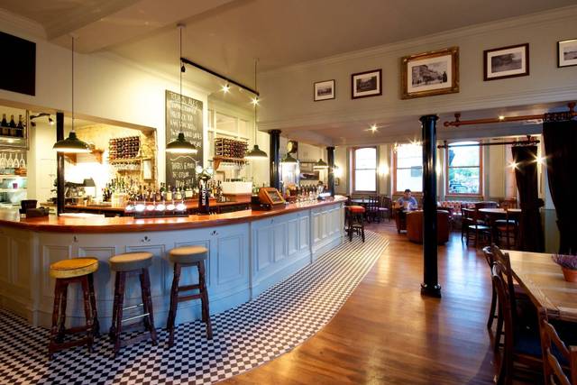 Stylish bar area in Kew Gardens Hotel, perfect for networking events and casual meetings.