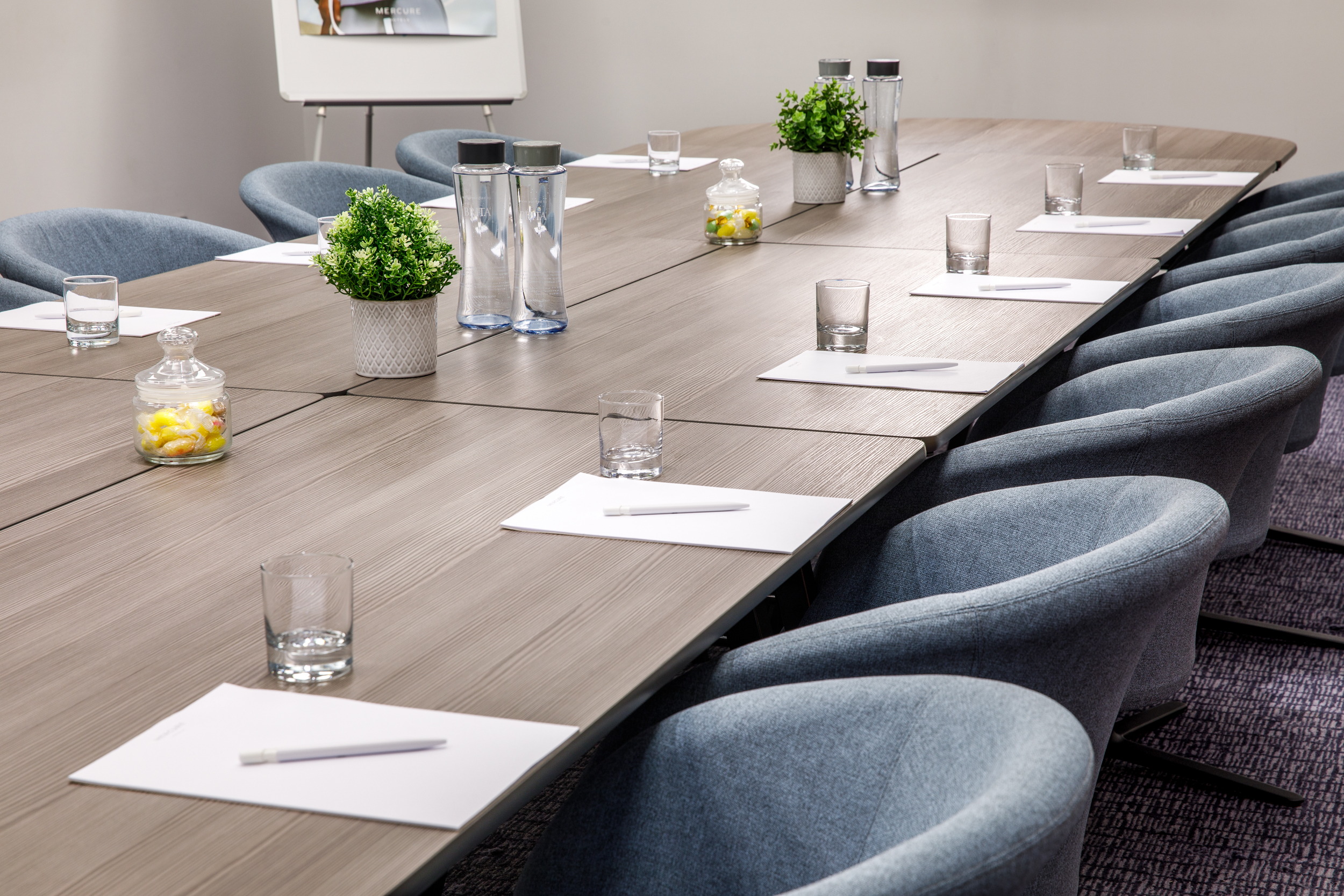 Meeting Room 2 at Mercure Nottingham: organized table setup for professional gatherings.