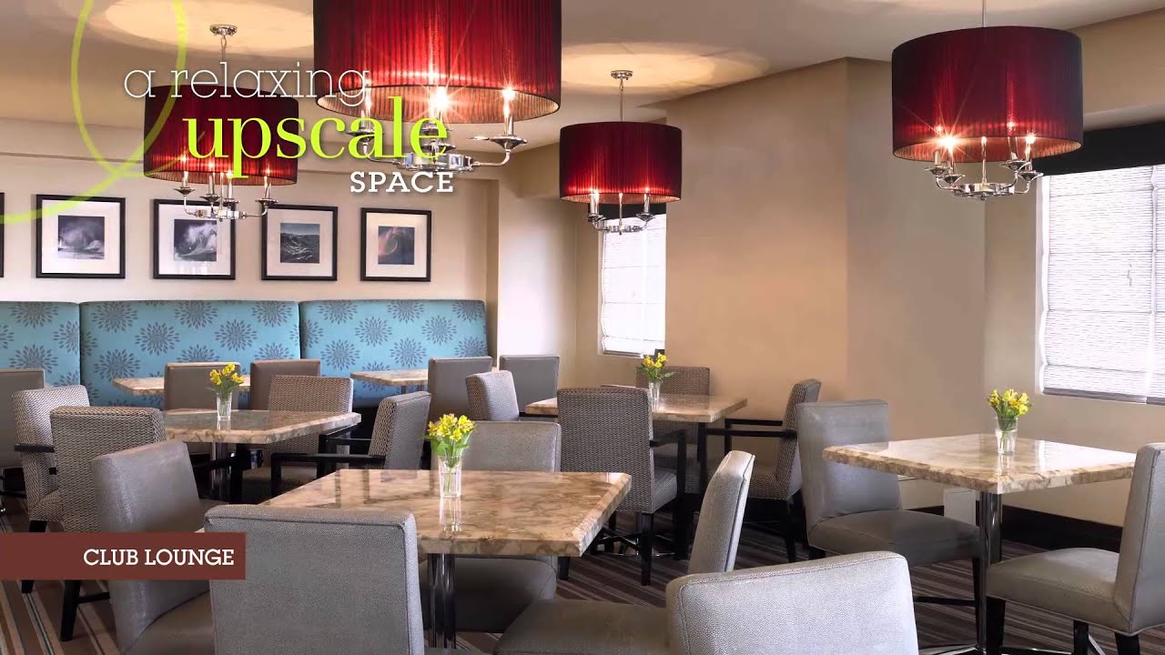 Sophisticated Club Lounge at Sheraton Garden Grove, ideal for meetings and networking events.