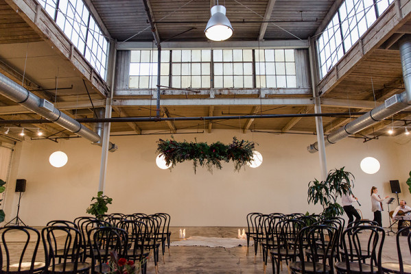 Bar and Lounge at FRANKIE LA, featuring high ceilings for elegant weddings and events.