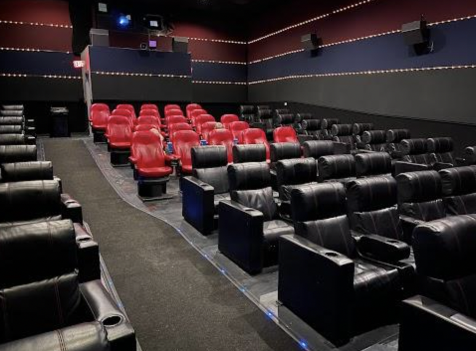 Modern UltraStar Cinemas theater with plush seating for private screenings and events.