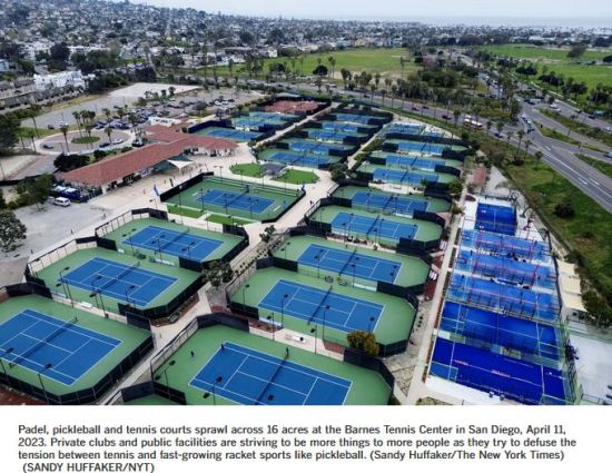 Point Loma Tennis Club community center with vibrant courts for sports events and retreats.
