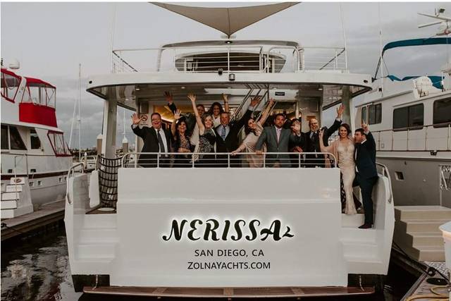 Nerissa Yacht with spacious deck, perfect for corporate events and private parties.