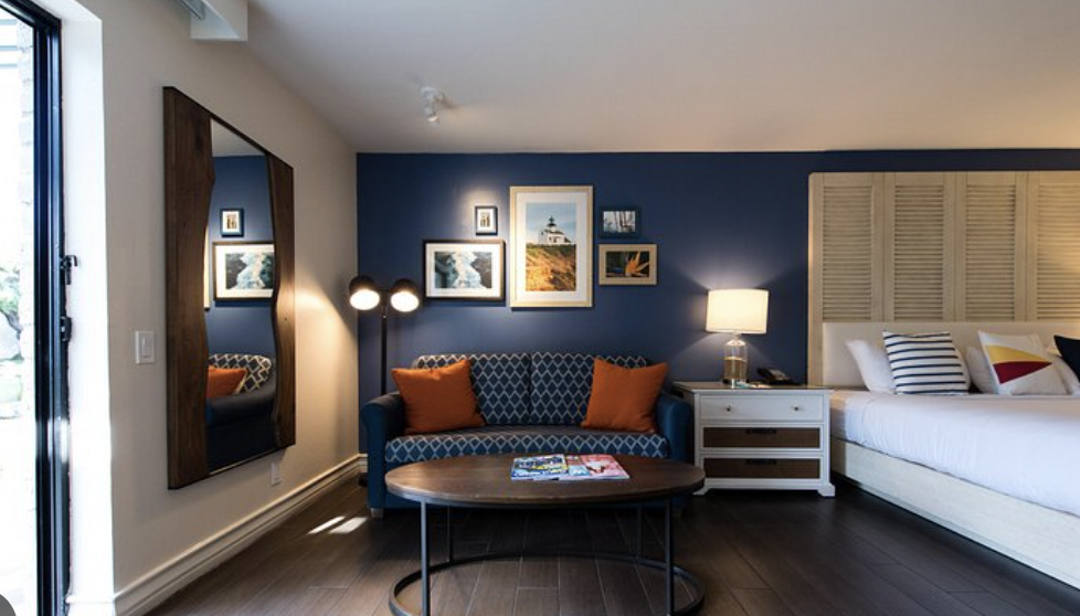 Stylish Dockside Room at The Point, ideal for meetings and team retreats.