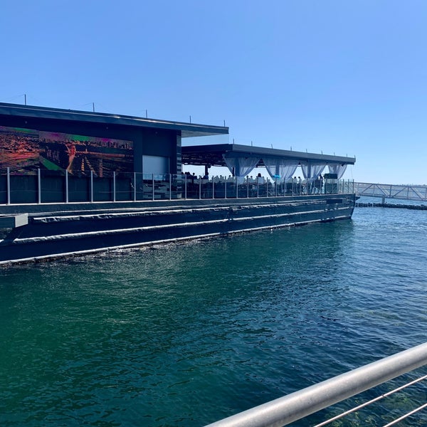 Harbor Float at Coasterra: modern waterfront venue for receptions and corporate events.