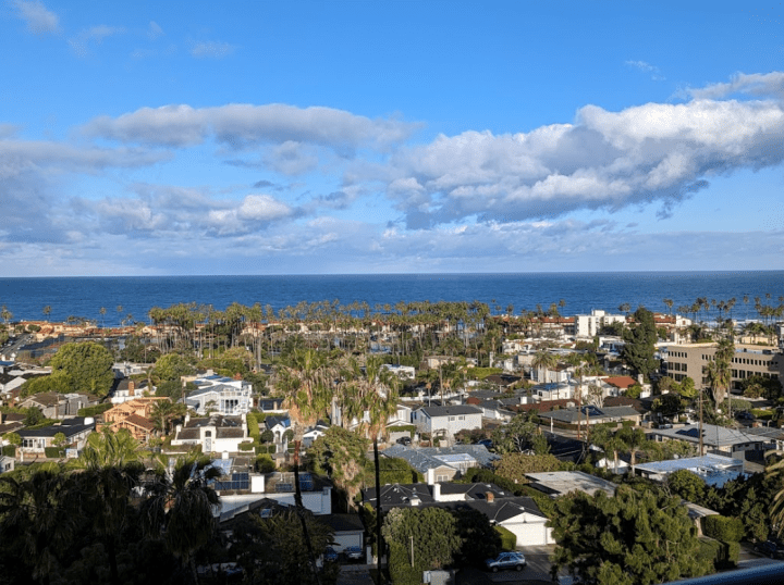 Coastal restaurant venue with ocean view, perfect for outdoor events and retreats.