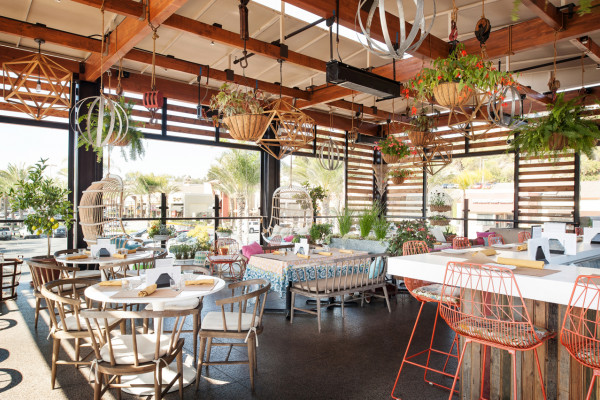 Vibrant event space with natural light, ideal for brunches and networking at MCASD.