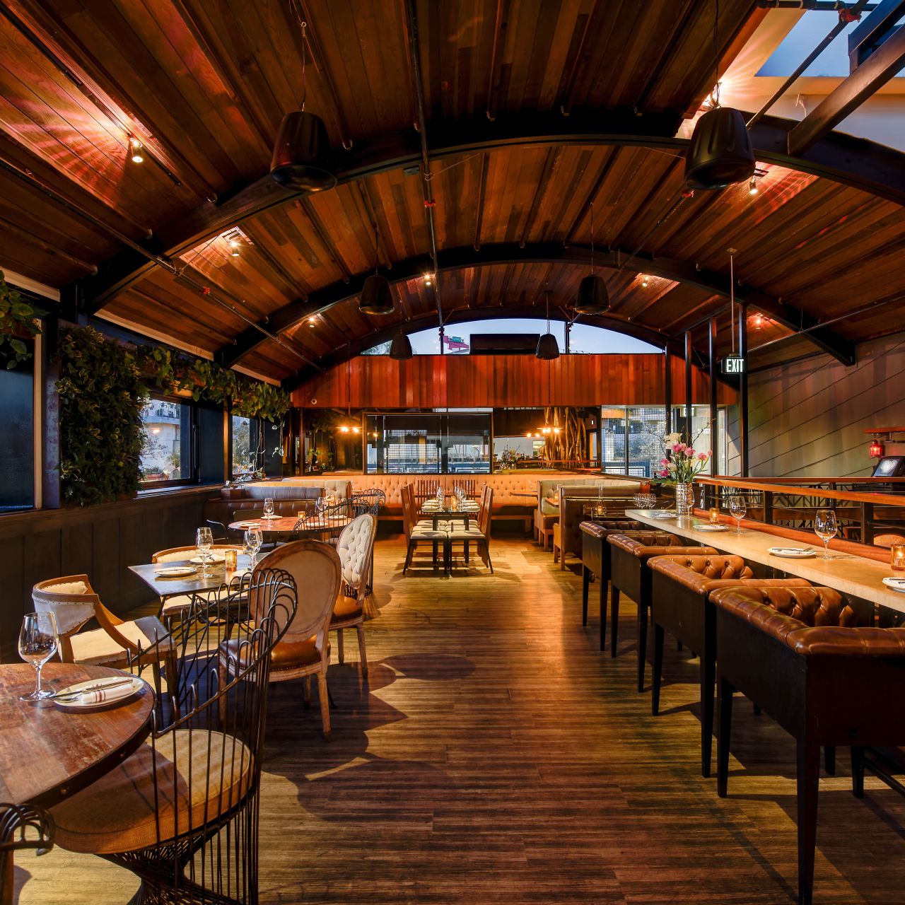 Stylish Kettner Exchange cabanas, perfect for intimate gatherings and corporate events.