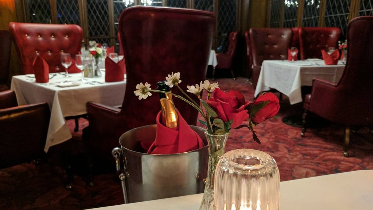 Elegant dining setup at Imperial Steakhouse, perfect for romantic dinners and special events.