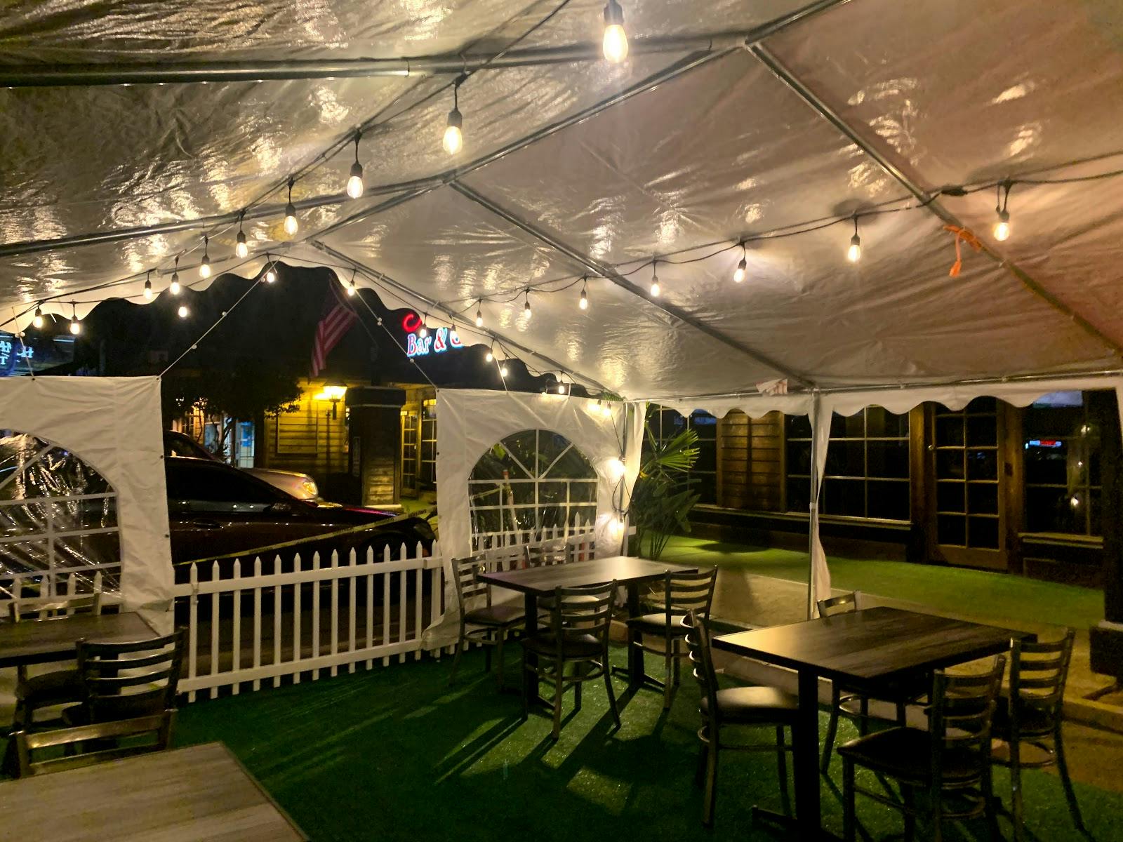 Outdoor tent setup at Scripps in The Junction, perfect for weddings and corporate events.