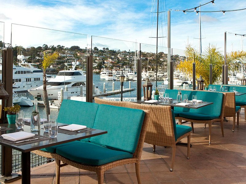 Stylish waterfront dining at Vessel Restaurant + Bar, perfect for upscale events.