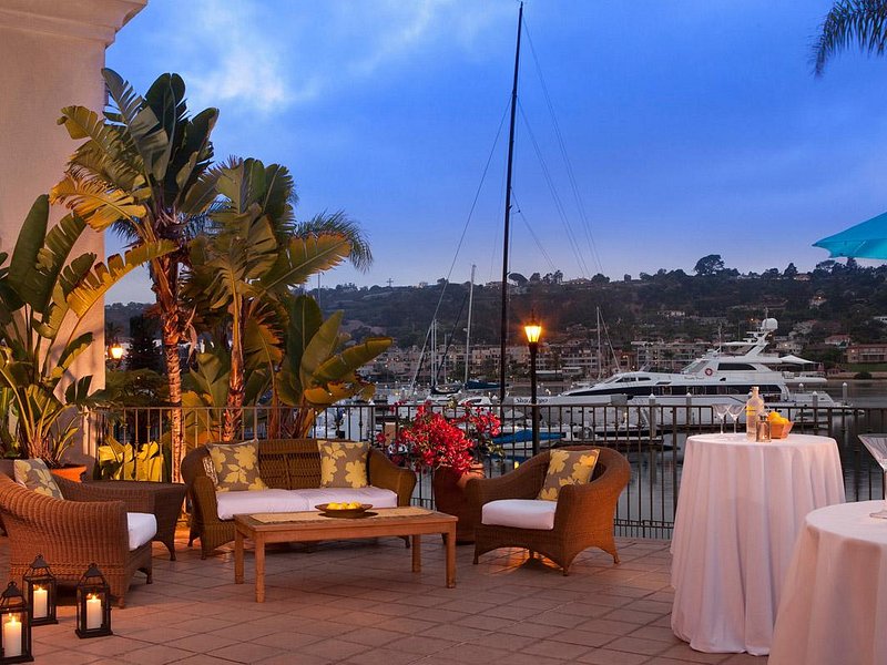 Elegant outdoor event space at Vessel Restaurant + Bar, ideal for cocktail receptions.