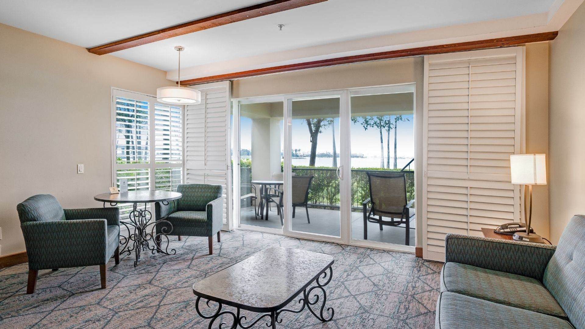 Sunset Room at The Dana: bright meeting space with scenic views for events and gatherings.