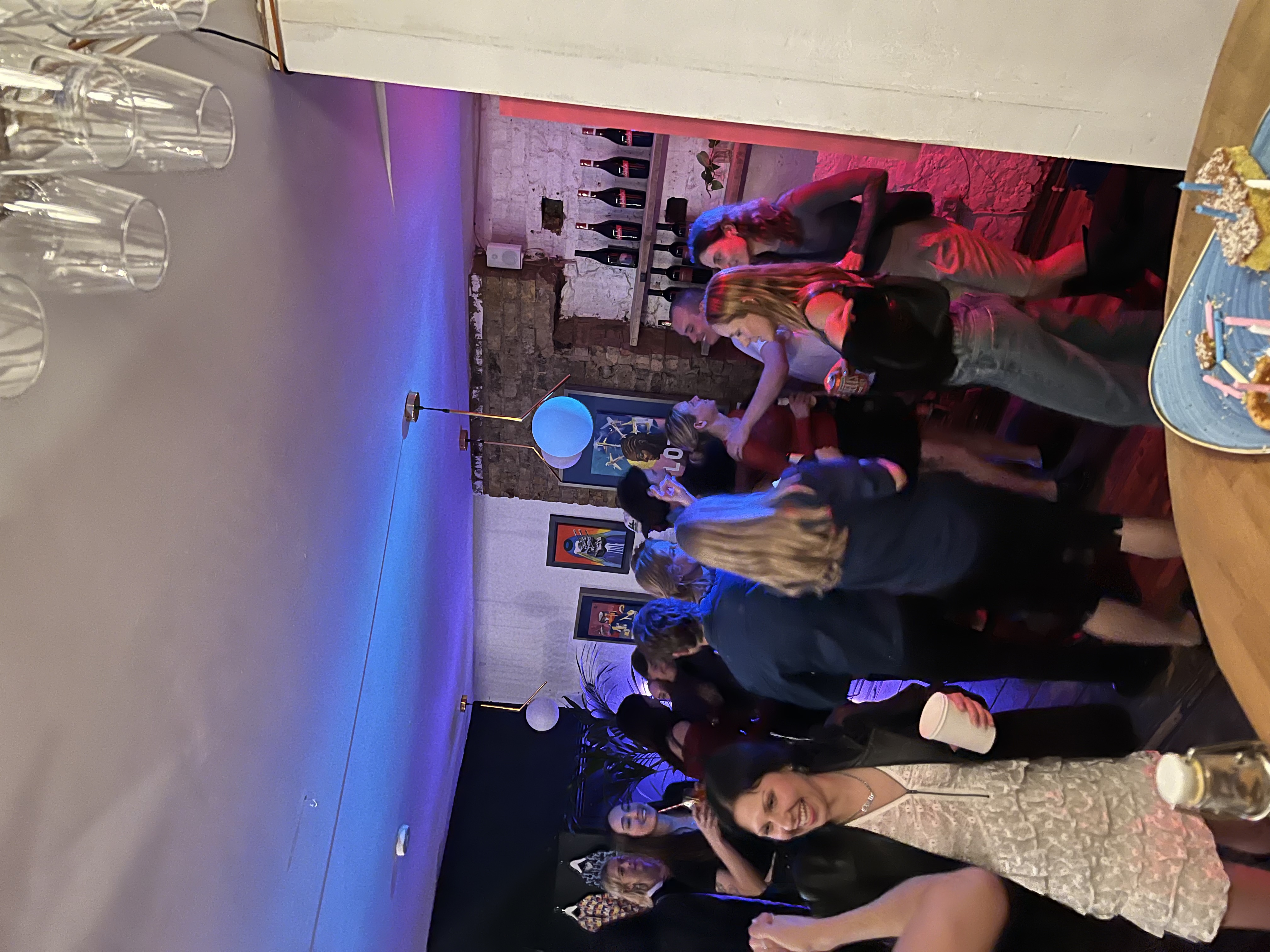 Mosaic Clapton Wine Bar vibrant gathering, ideal for networking and celebrations.