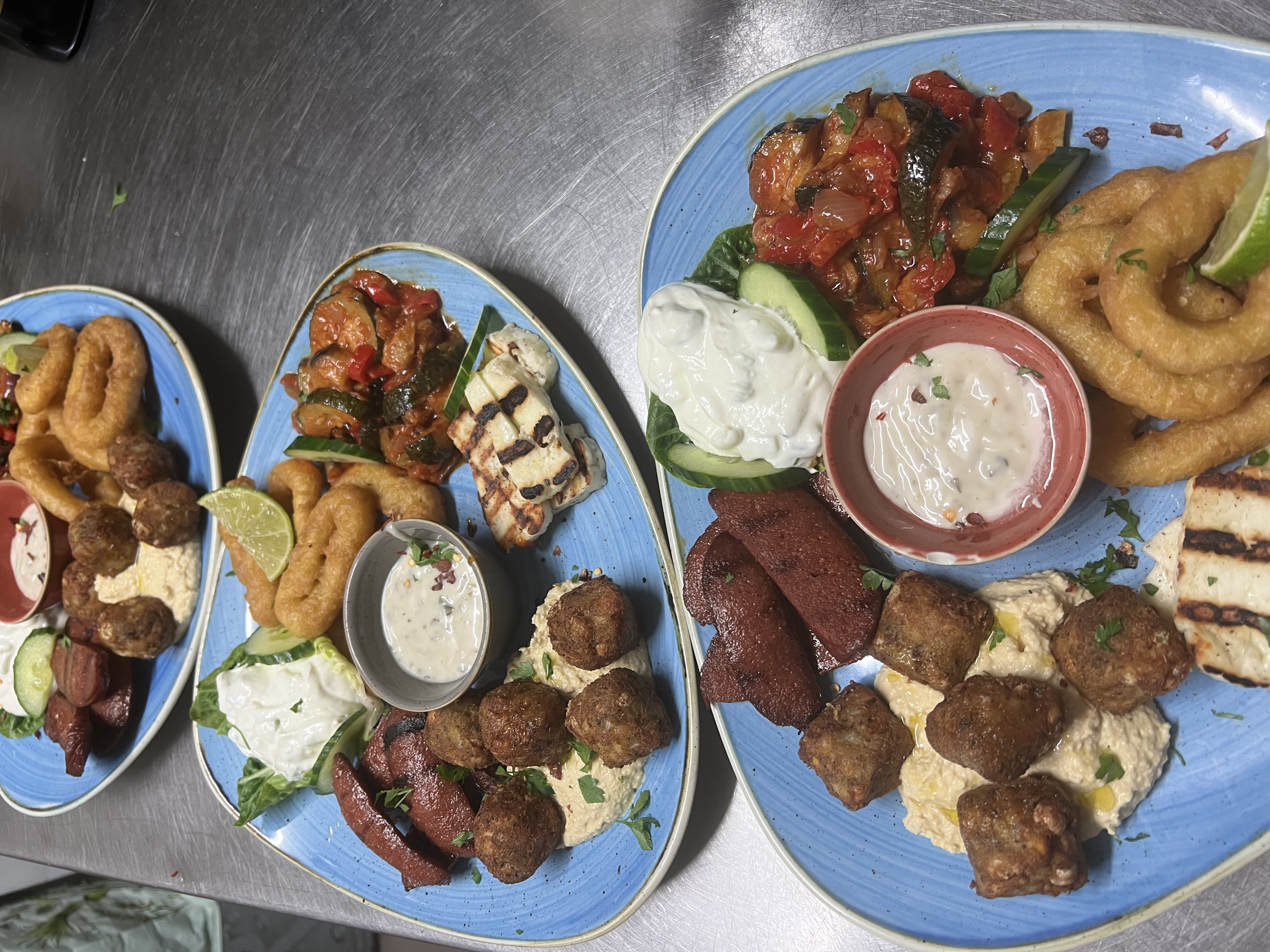 Vibrant appetizers at Mosaic Clapton Wine Bar for networking events and gatherings.