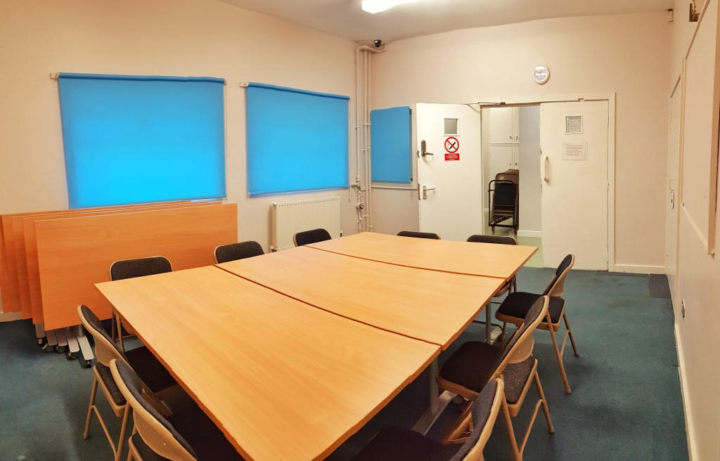 Large Hall in Kennington Park Community Centre, ideal for workshops and meetings.