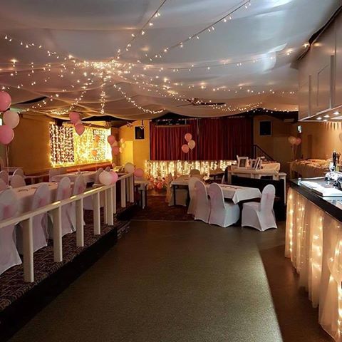 Function Room at The Sportsman Pub, elegantly decorated for weddings and parties.