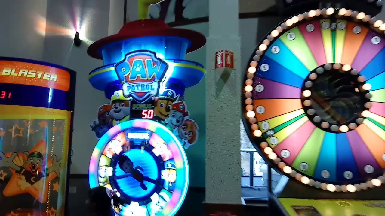 "Colorful arcade at Chuck E. Cheese San Jose for family-friendly events and team bonding."