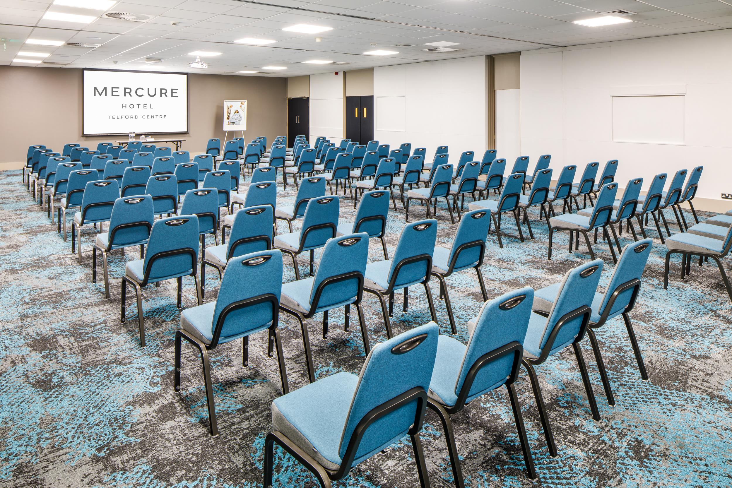 Ironbridge Suite at Mercure Telford, theater-style seating for presentations and seminars.
