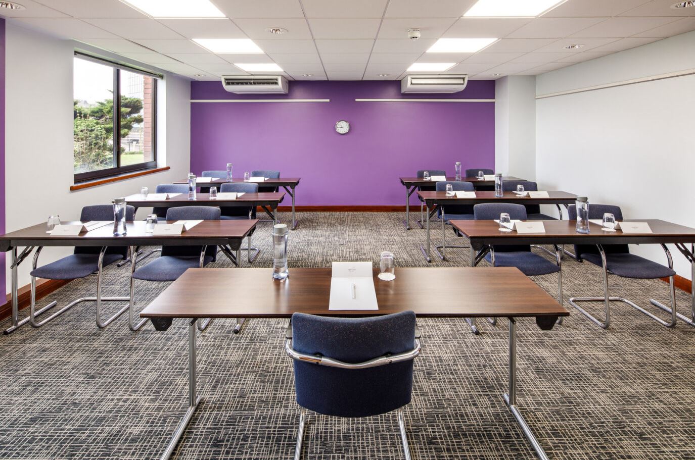 Wenlock Suite meeting room at Mercure Telford, ideal for workshops and team meetings.