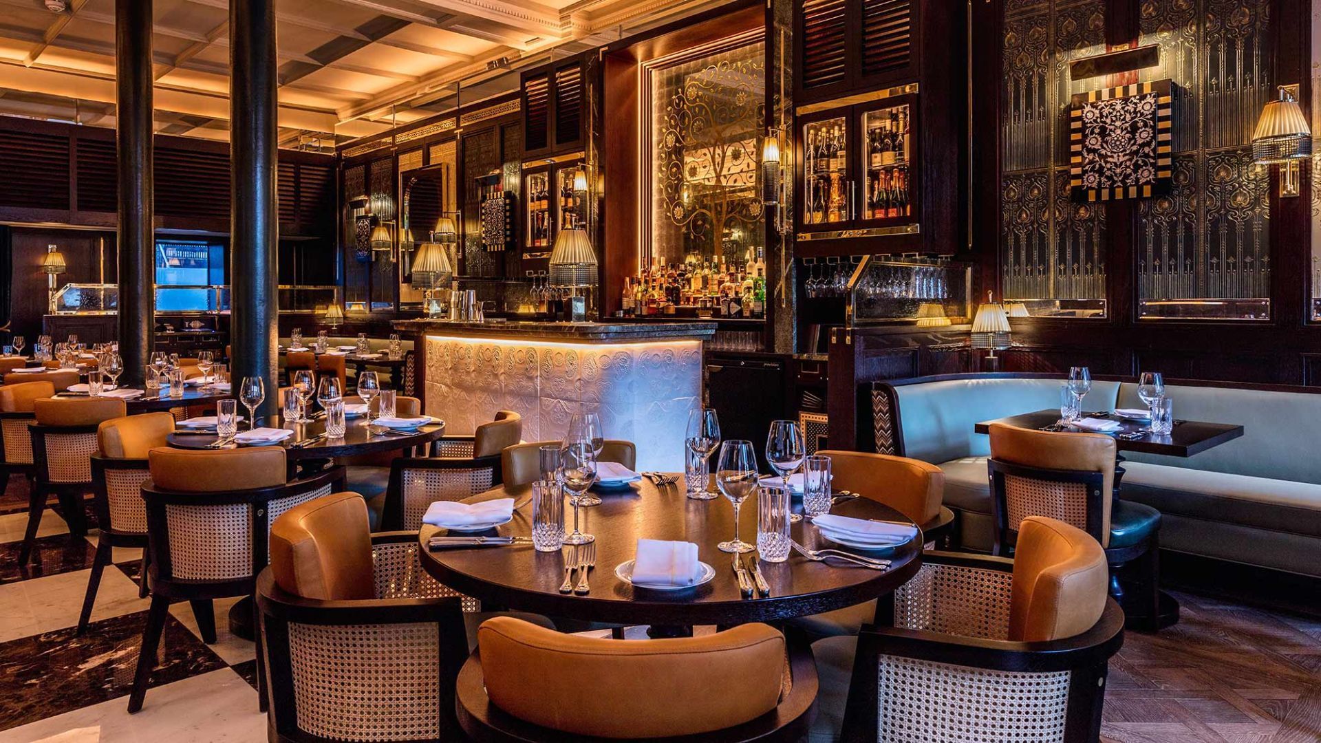 Elegant Basement Baithak in Punjab Restaurant, perfect for upscale events and gatherings.