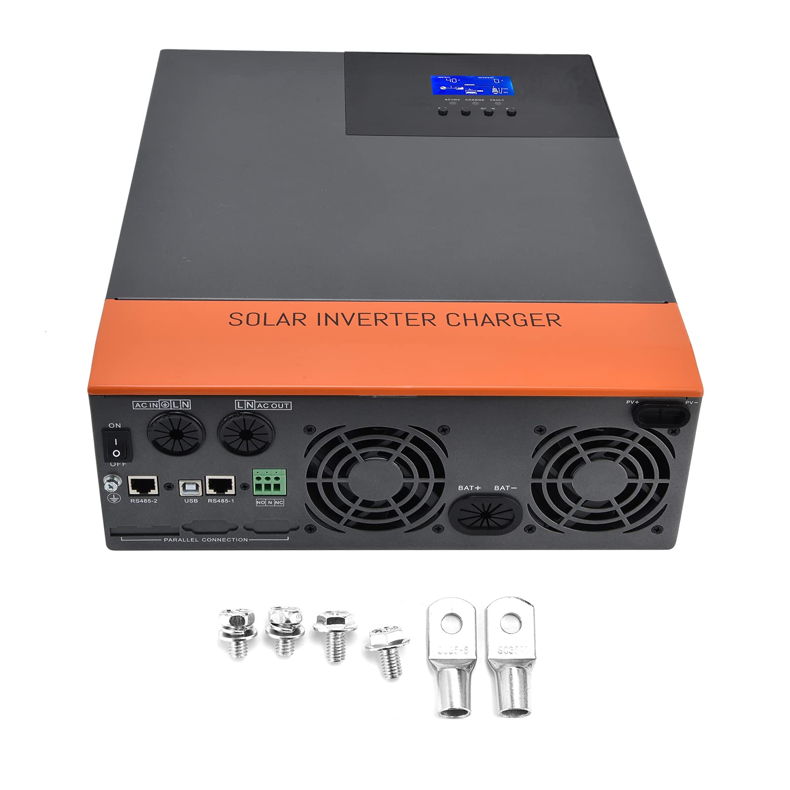 Solar inverter charger for sustainable event planning at The W8ful Eight. Eco-friendly power solution.