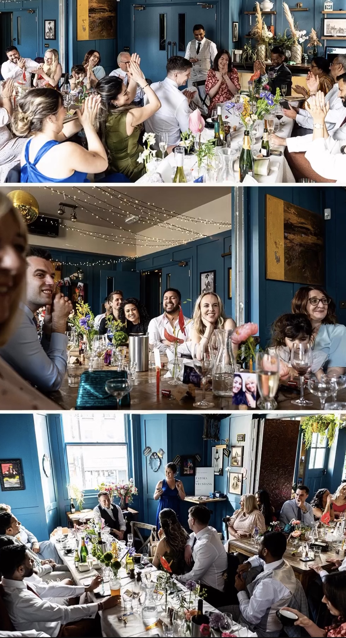 Vibrant event at The Greyhound with elegant tables and floral decor for special occasions.