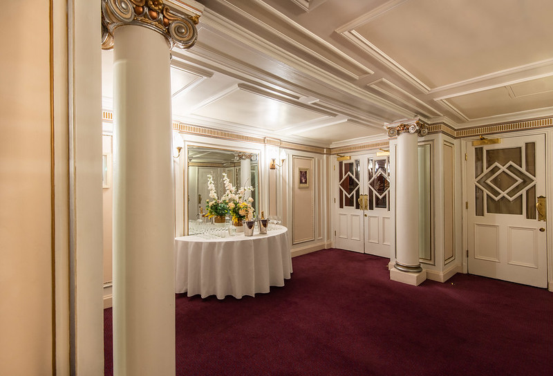Elegant Royal Retiring Room at London Coliseum, perfect for upscale receptions and events.
