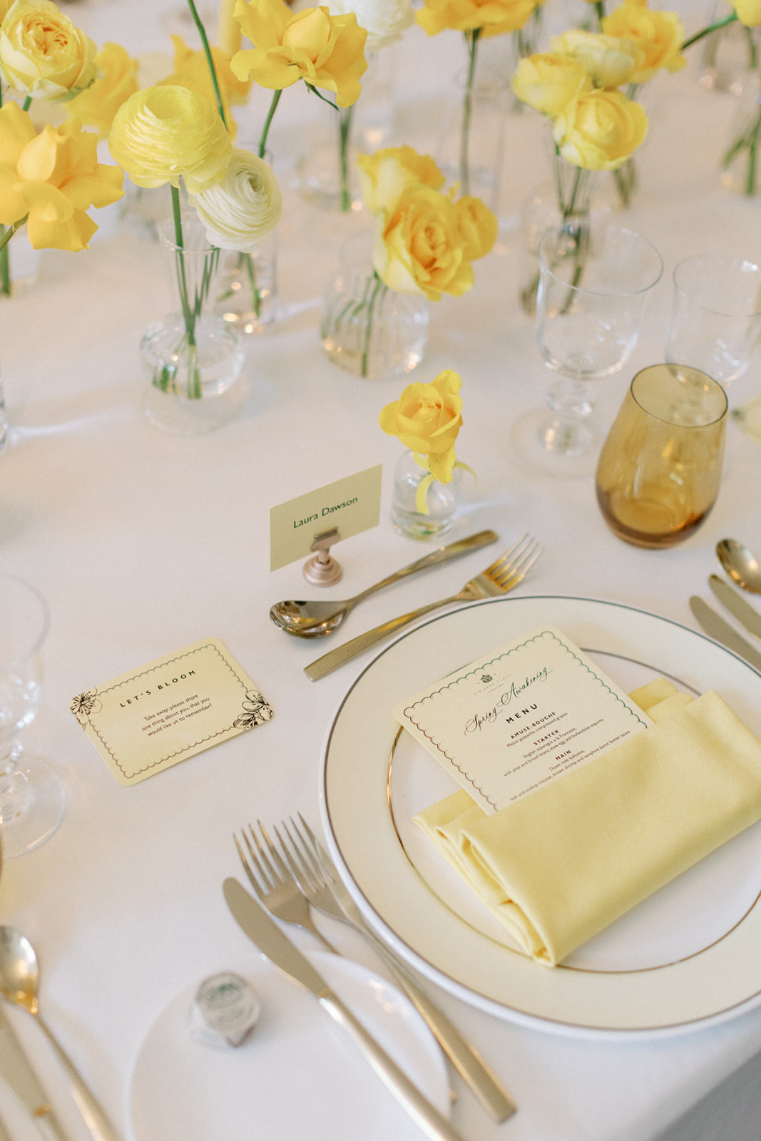 Elegant dining table setup in Brabourne Room for events and meetings.